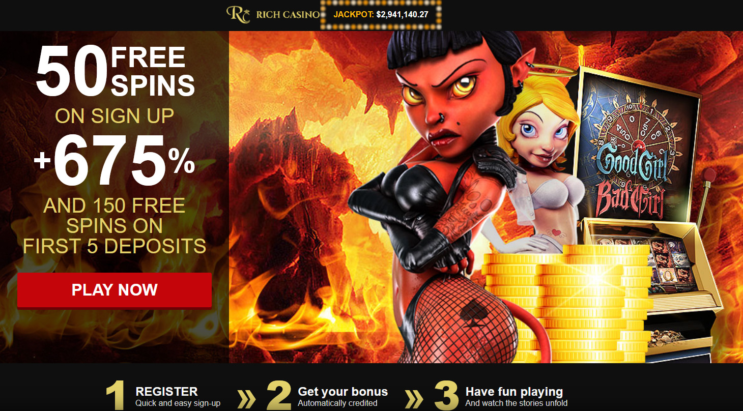 50 FREE
                                SPINS ON SIGN UP AND 150 FREE SPINS
                                WELCOME BONUS 675% UP TO $6750 ON YOUR
                                FIRST 5 DEPOSITS
