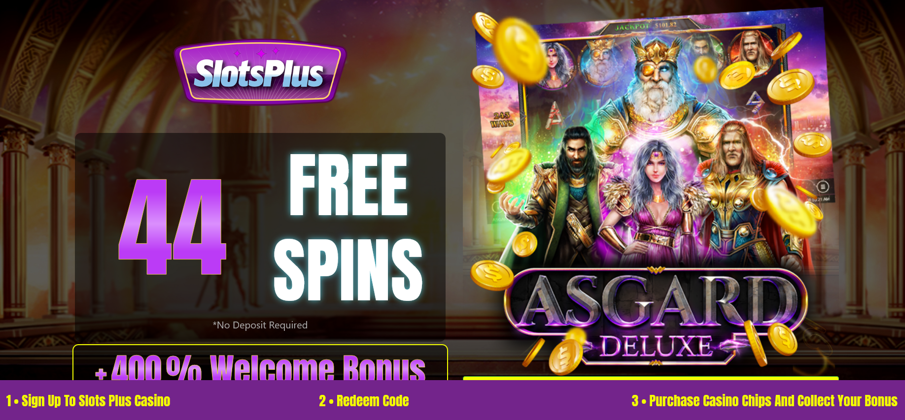 400%
                                            WELCOME BONUS + 44 FREE
                                            SPINS